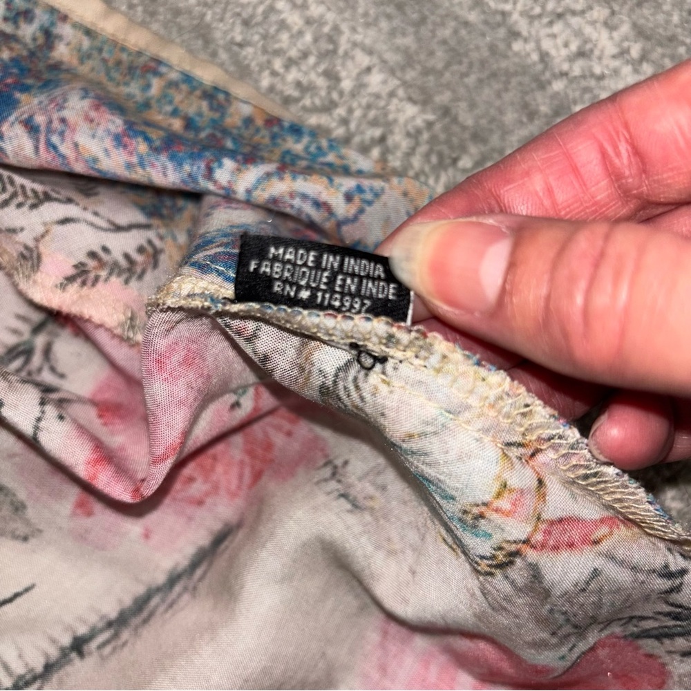 Feathers By Tolani Floral Print Kimono Colorful Boho Beach Women’s One Size - Picture 7 of 8
